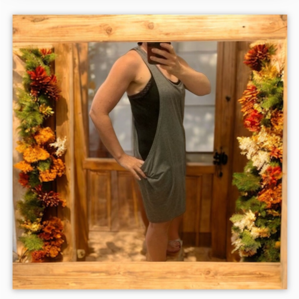 Minkpink Layered Tank Dress
Black Grey Two Tone Sz M EUC - Picture 3 of 12